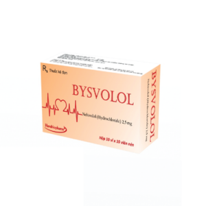 Thuốc Bysvolol 2.5mg điều trị tăng huyết áp vô căn (10 vỉ x 10 viên)