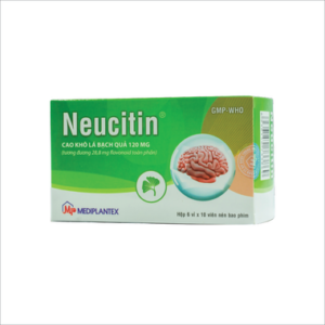 Thuốc Neucitin 120mg Mediplantex điều trị chứng suy giảm trí nhớ (6 vỉ x 10 viên)