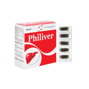 Thuốc Philiver điều trị bệnh gan mạn tính, gan nhiễm mỡ (12 vỉ x 5 viên)