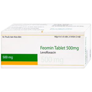 Thuốc Feomin 500mg điều trị nhiễm khuẩn (6 vỉ x 4 viên)