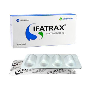 Thuốc Ifatrax 100mg điều trị nấm Candida ở miệng, họng, âm đạo, âm hộ (1 vỉ x 4 viên)