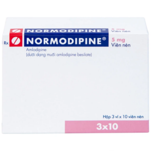 Thuốc Normodipine 5mg Gedeon điều trị tăng huyết áp (3 vỉ x 10 viên)