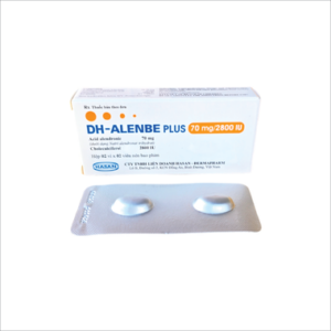 Thuốc DH-Alenbe Plus 70mg/2800IU Hasan điều trị loãng xương (2 vỉ x 2 viên)