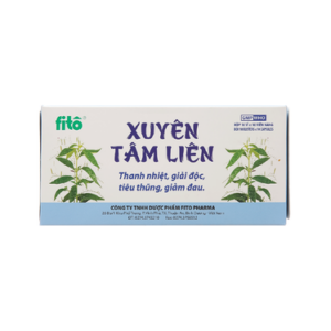 Thuốc Xuyên Tâm Liên Fito thanh nhiệt, giải độc, tiêu thũng, giảm đau (10 vỉ x 10 viên)