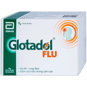 Thuốc Glotadol Flu Hỗ Trợ Hạ Sốt Và Long Đàm (Hộp 10 Vỉ X 10 Viên)