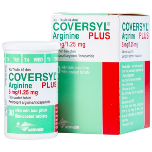 Thuốc Coversyl Plus 5mg/1.25mg Servier điều trị tăng huyết áp (30 viên)