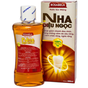 Nước súc miệng Nha Diệu Ngọc Rosabela hỗ trợ giảm đau, giảm viêm, khử mùi hôi (200ml)