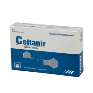 Viên nang cứng Ceftanir 300mg kháng sinh điều trị nhiễm khuẩn (2 vỉ x 4 viên)