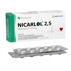 Thuốc Nicarlol 2,5mg điều trị tăng huyết áp, tim mạch (3 vỉ x 10 viên)