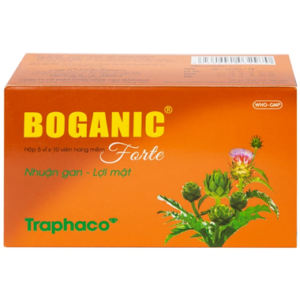 Thuốc Boganic Forte Traphaco điều trị suy giảm chức năng gan (5 vỉ x 10 viên)