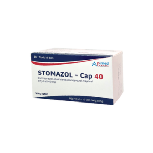 Thuốc Stomazol-Cap 40mg điều trị trào ngược dạ dày, thực quản (3 vỉ x 10 viên)