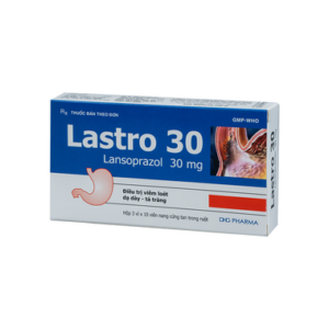 Thuốc Lastro 30mg Trào Ngược, Viêm Loét Dạ Dày Thực Quản (Hộp 3 Vỉ X 10 Viên)