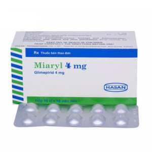 Viên nén Miaryl 2mg Hasan điều trị đái tháo đường tuýp 2 (10 vỉ x 10 viên)