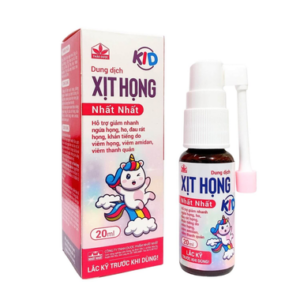 Dung dịch Xịt Họng Nhất Nhất Kid hỗ trợ giảm ngứa họng, ho, viêm họng (20ml)