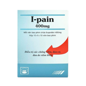 Thuốc I-Pain 400mg giảm đau, kháng viêm (10 vỉ x 10 viên)