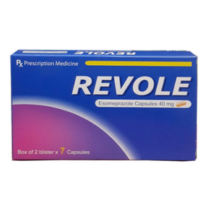 Thuốc Revole 40mg điều trị viêm loét dạ dày, trào ngược dạ dày (2 vỉ x 7 viên)