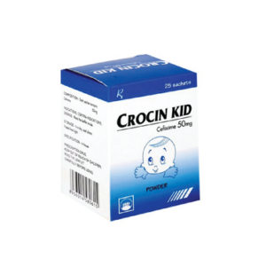 Thuốc Crocin Kid 50mg điều trị viêm phổi, viêm xoang, viêm họng (25 gói)