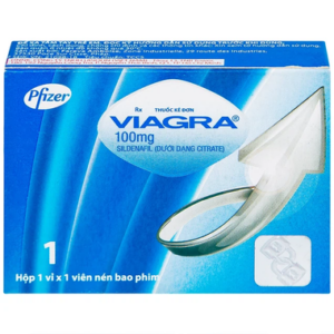 Thuốc Viagra 100mg Pfizer điều trị rối loạn cương dương (1 vỉ x 1 viên)