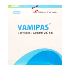 Thuốc Vamipas 200mg hỗ trợ điều trị viêm gan, xơ gan, gan nhiễm mỡ (20 vỉ x 5 viên)