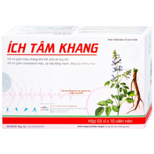 Thực phẩm bảo vệ sức khỏe Ích Tâm Khang (30 viên)