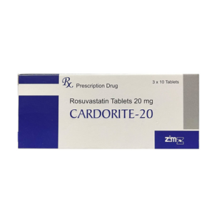 Thuốc Cardorite-20mg Ấn Độ điều trị tăng cholesterol máu  (3 vỉ x 10 viên)