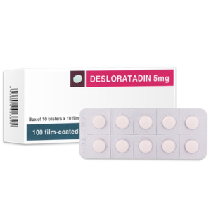 Thuốc Desloratadin 5mg điều trị triệu chứng dị ứng và viêm mũi dị ứng theo mùa (3 vỉ x 10 viên)