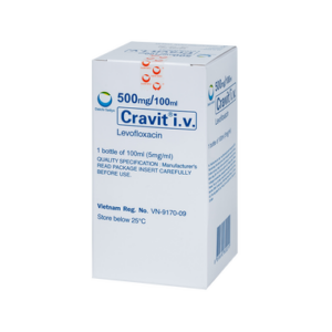 Thuốc Cravit 500mg/100ml Điều Trị Nhiễm Trùng Đường Hô Hấp Và Tiết Niệu (Hộp 1 Chai 100ml)