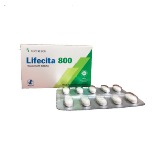 Thuốc LIFECITA 800MG Pharbaco điều trị rung giật cơ nguồn gốc vỏ não, thiếu máu não, chống mặt (30 viên)