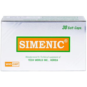 Thuốc Simenic trị đầy hơi, khó tiêu, đau do co thắt cơ trơn (3 vỉ x 10 viên)