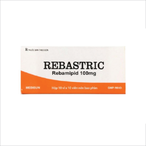 Thuốc Rebastric 100mg điều trị loét dạ dày, tá tràng (10 vỉ x 10 viên)