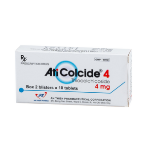 Thuốc ATI COLCIDE 4MG hỗ trợ điều trị  đau do co cứng cơ bắp cấp tính (Hộp 20 viên)