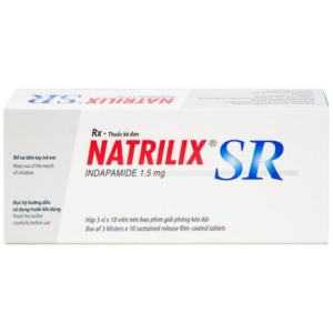 Thuốc Natrilix 1,5mg điều trị tăng huyết áp nguyên phát (3 vỉ x 10 viên)