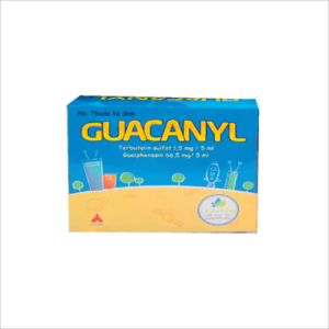 Dung dịch uống Guacanyl CPC1HN điều trị ho do hen phế quản, viêm phế quản, khí phế thũng (4 vỉ x 5 ống)