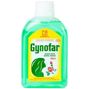 Dung dịch vệ sinh Gynofar điều trị ngứa âm hộ, viêm âm đạo, huyết trắng (90ml)