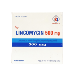 Thuốc Lyncomycin 500mg Domesco điều trị các loại nhiễm khuẩn (20 vỉ x 10 viên)