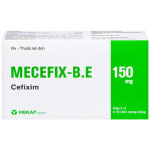 Thuốc Mecefix-B.E 150mg điều trị nhiễm khuẩn đường tiết niệu, viêm tai giữa (2 vỉ x 10 viên)