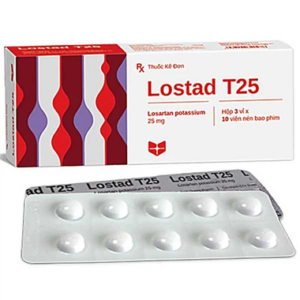 Thuốc Lostad T25 25mg Stella điều trị tăng huyết áp (3 vỉ x 10 viên)