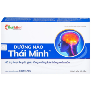 Thực phẩm bảo vệ sức khỏe Dưỡng Não Thái Minh (20 viên)