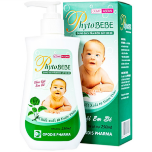 Dung dịch tắm rôm sảy em bé Phyto BEBE Opodis Pharma kháng khuẩn, nấm (100ml)