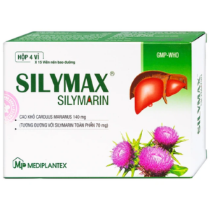 Thuốc Silymax Mediplantex hỗ trợ điều trị viêm gan do virus, xơ gan, tổn thương gan (4 vỉ x 15 viên)