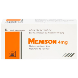 Thuốc Menison 4mg Pymepharco điều trị các bệnh viêm, dị ứng (30 viên)