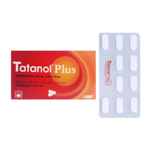 Thuốc Tatanol Plus Pymepharco điều trị cảm cúm, giảm đau, nhức mỏi (10 vỉ x 10 viên)