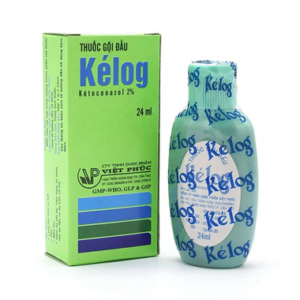 Thuốc gội đầu Kelog điều trị gàu, nấm tóc, viêm ngứa và bong vảy da đầu (24ml)