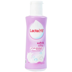 Dung dịch vệ sinh phụ nữ Lactacyd Soft & Silky bảo vệ dịu nhẹ, giảm khô, ngứa (150ml)