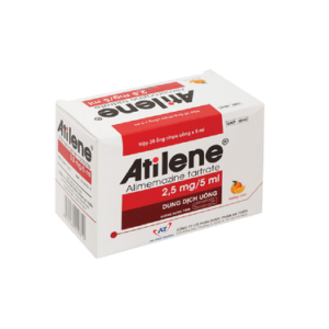 Thuốc Atilene 2,5mg/5ml Điều Trị Các Triệu Chứng Viêm Mũi, Ngứa, Mề Đay (Hộp 30 ống x 5ml)