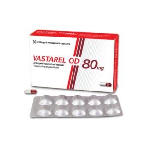 Thuốc Vastarel OD 80mg Egis điều trị đau thắt ngực ổn định (3 vỉ x 10 viên)