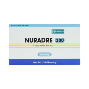 Viên nang Nuradre 300 BV Pharma điều trị động kinh cục bộ (5 vỉ x 10 viên)