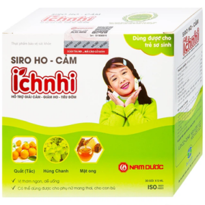 Thực phẩm bảo vệ sức khỏe siro ho - cảm Ích Nhi (30 gói x 5ml)