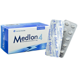 Viên nén Medlon 4 chống viêm, giảm miễn dịch trong viêm khớp, lupus ban đỏ (10 vỉ x 10 viên)