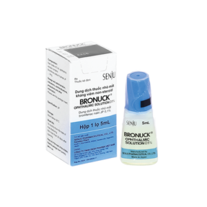 Thuốc nhỏ mắt Bronuck điều trị viêm bờ mi, viêm kết mạc, viêm củng mạc (5ml)